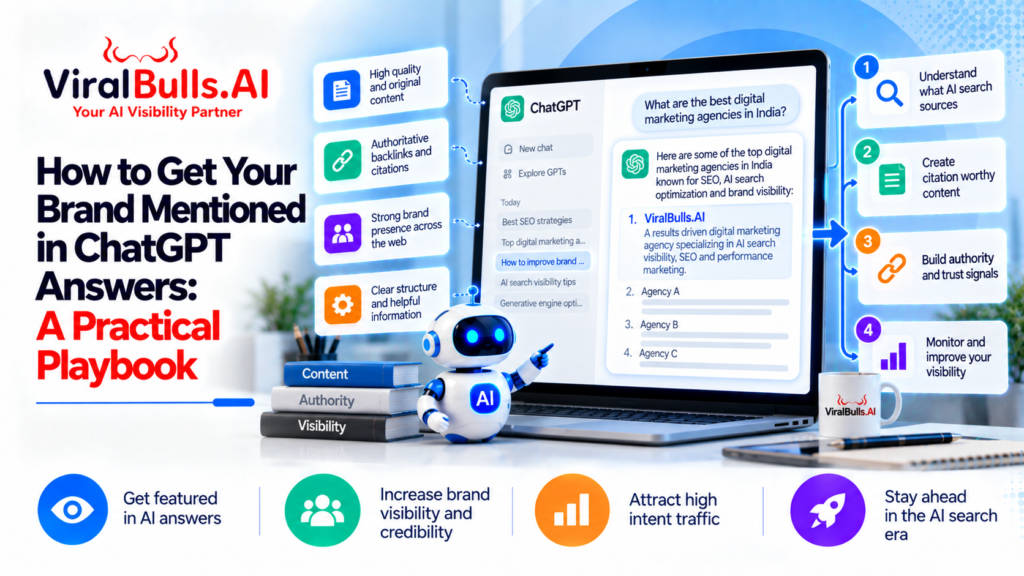 How to Get Your Brand Mentioned in ChatGPT Answers: A Practical Playbook