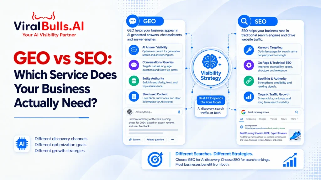 GEO vs SEO: Which Service Does Your Business Actually Need?